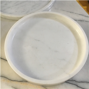 marble candle holder calacatta jewelry dish home decor 